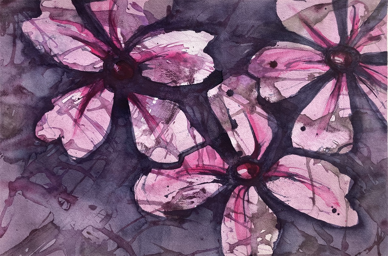 Inspiration: Blå pude blomst